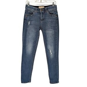DEMOCRACY Ab Technology Distressed Ankle Skimmer Stretch‎ Jeans Women's 6